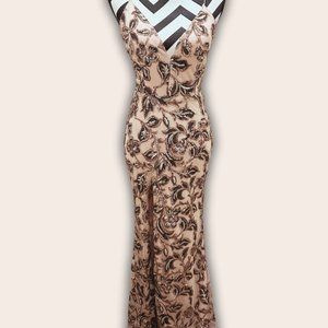 Soieblu Embellished Sequin Gown Unused